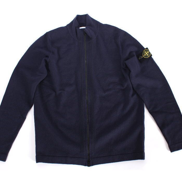 STONE ISLAND ストーンアイランド ジップアップ ニット ネイビー