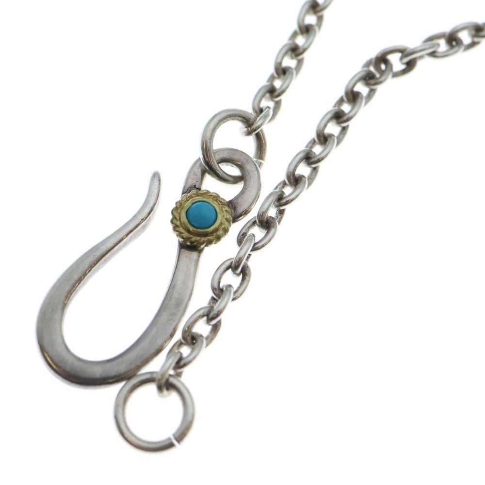 TADY & KING (タディアンドキング) OLDフックSV金縄ターコイズ 細丸