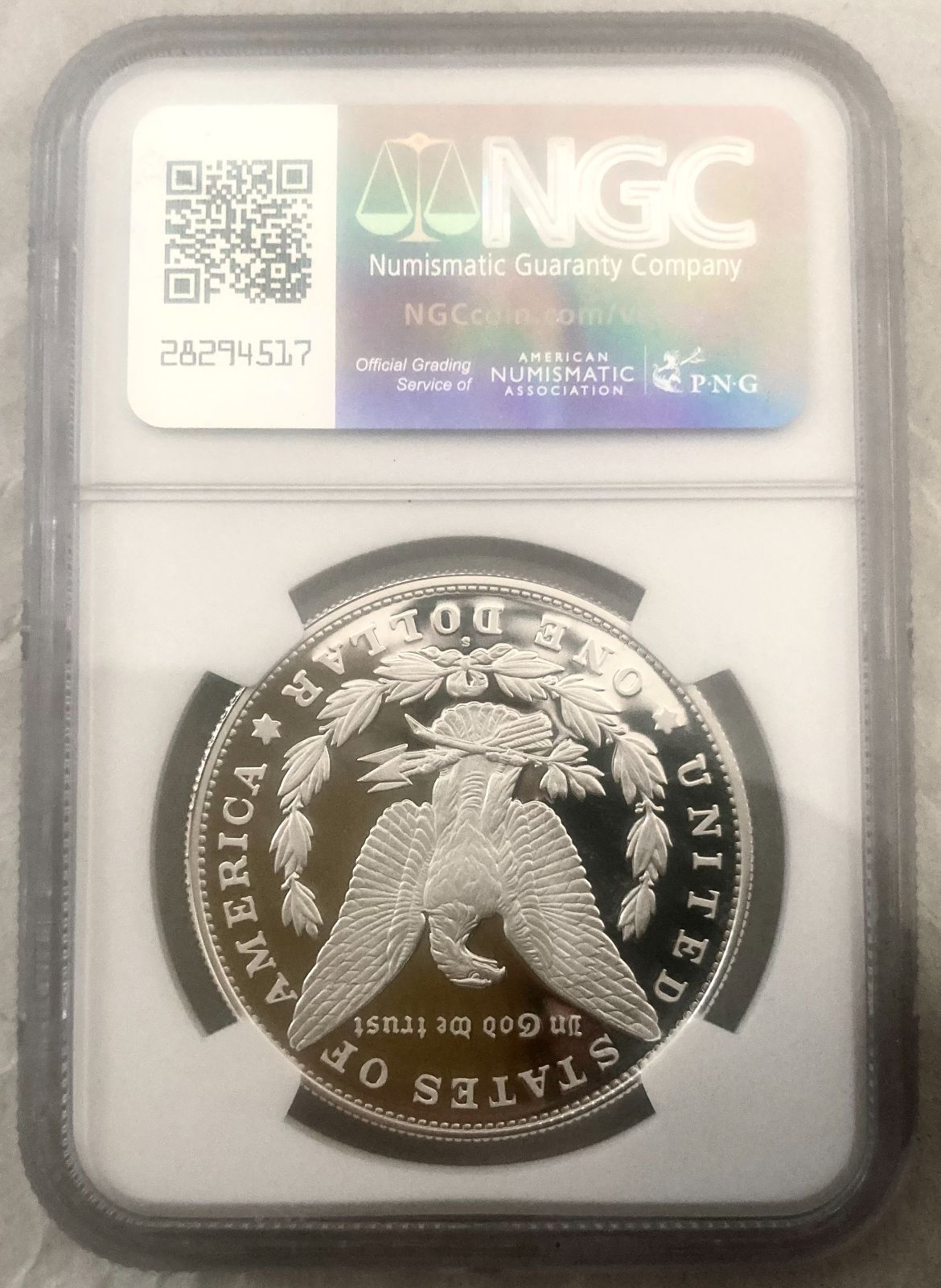 NGC最高鑑定☆2023年アメリカ発行☆復刻版モルガン・ダラー 1ドル