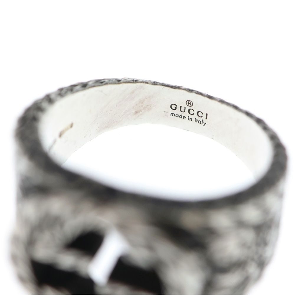 GUCCI (グッチ) アラベスク インターロッキングG リング 指輪 シルバー