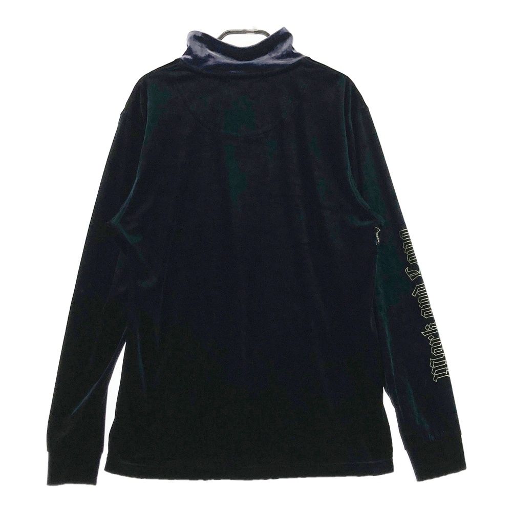 美品 MARK&LONA マーク&ロナ ハーフジップ 長袖紺 50 XL 745｜美品