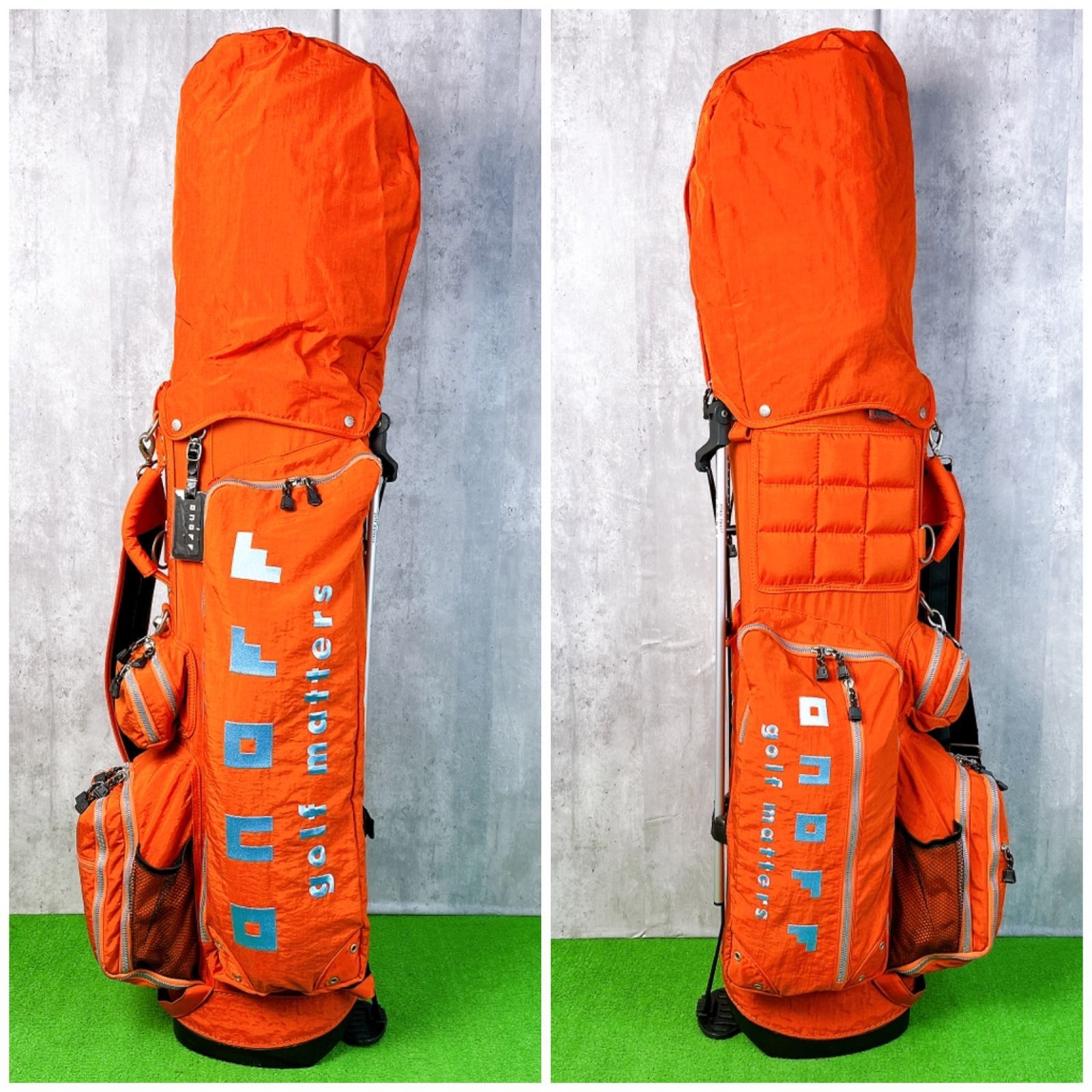 オノフ スタンド式 キャディバッグ 軽量 9型 口枠7分割 ONOFF 中古