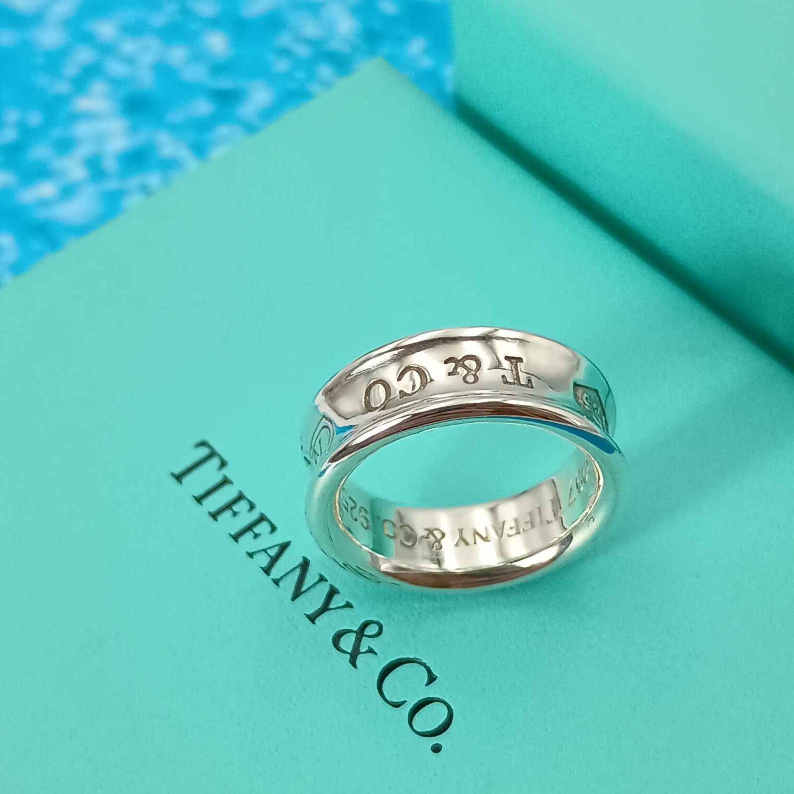 TIFFANY&Co. ティファニー 10号 ナローリング レディース シルバー925