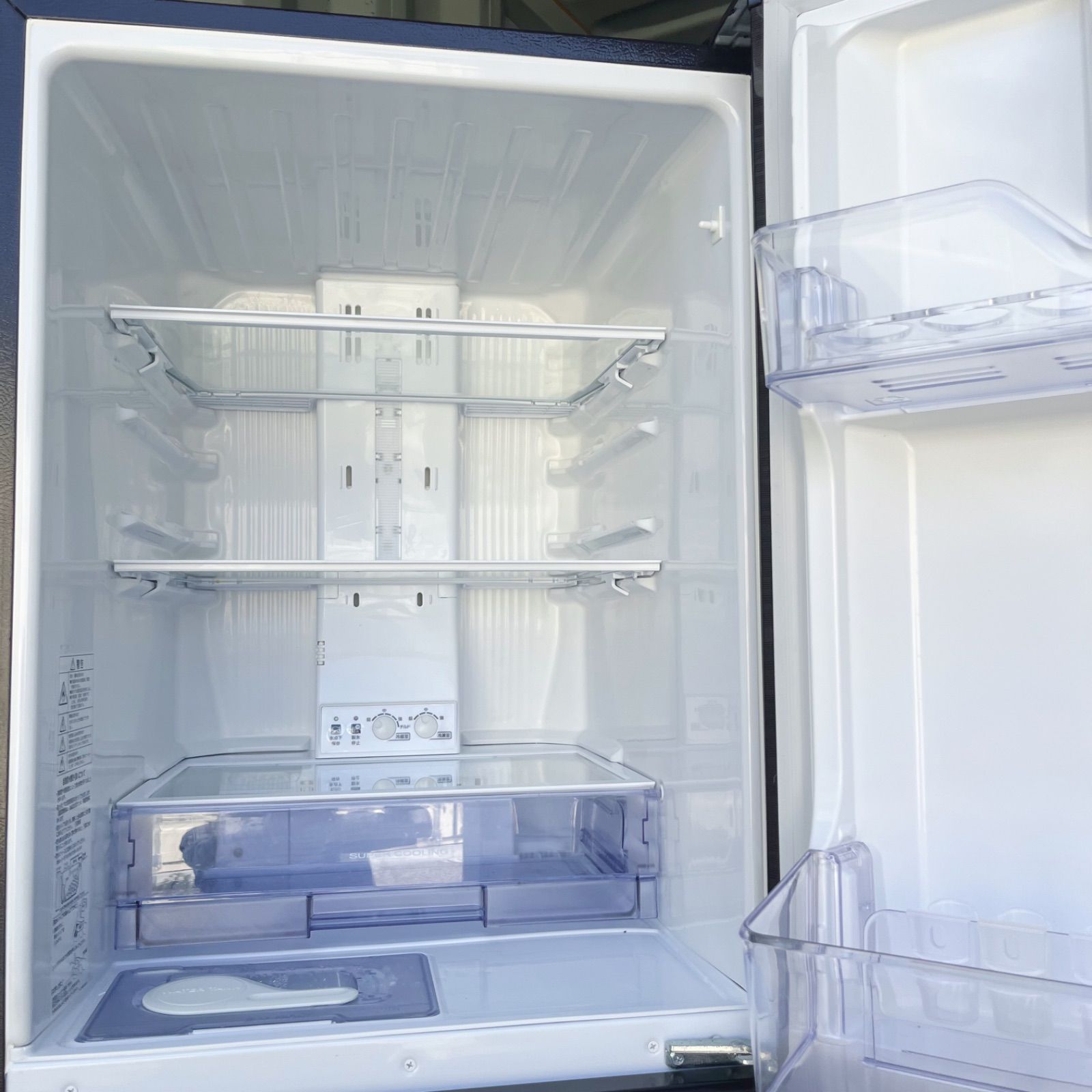 217 取付無料！三菱木目調自動製氷機付きおしゃれインテリア272L3ドア