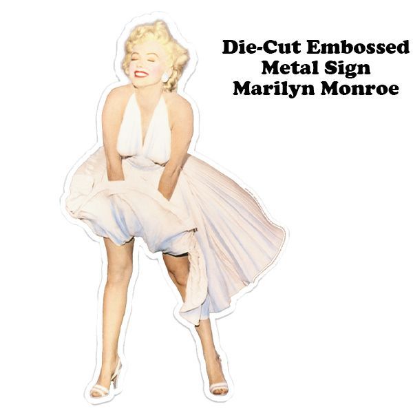 ダイカット エンボス メタルサイン Marilyn Monroe 【マリリン