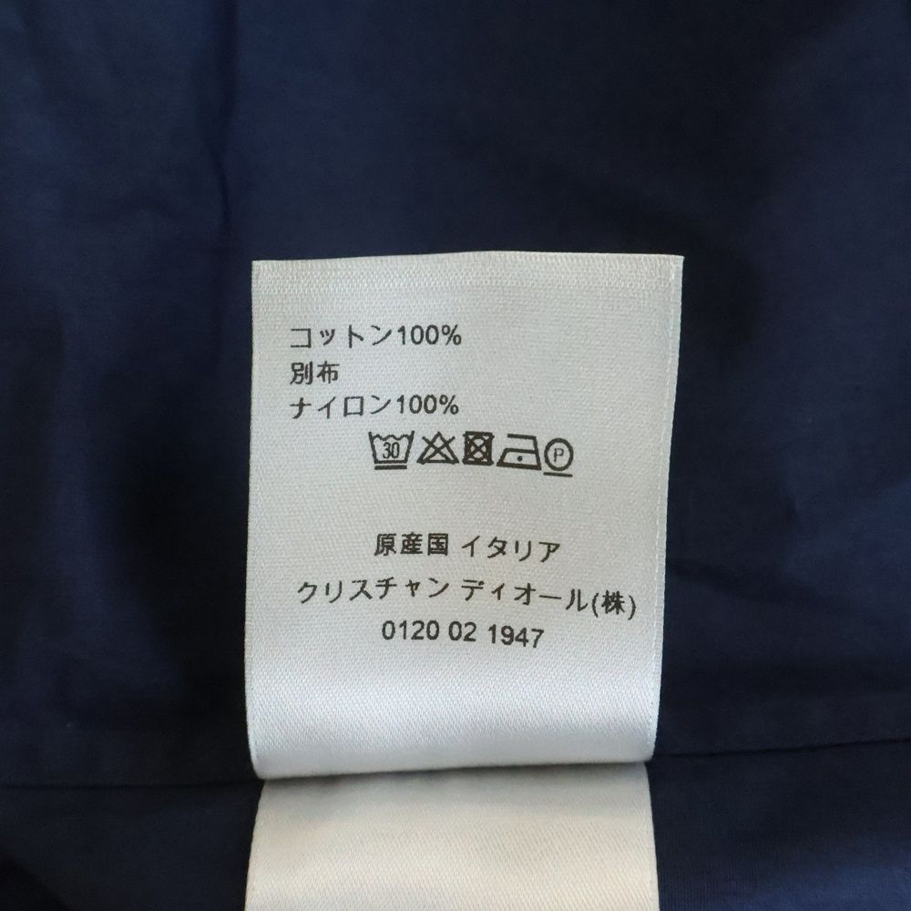 DIOR (ディオール) BEE ロゴ刺繍 ステッチポケット 比翼ボタン 半袖