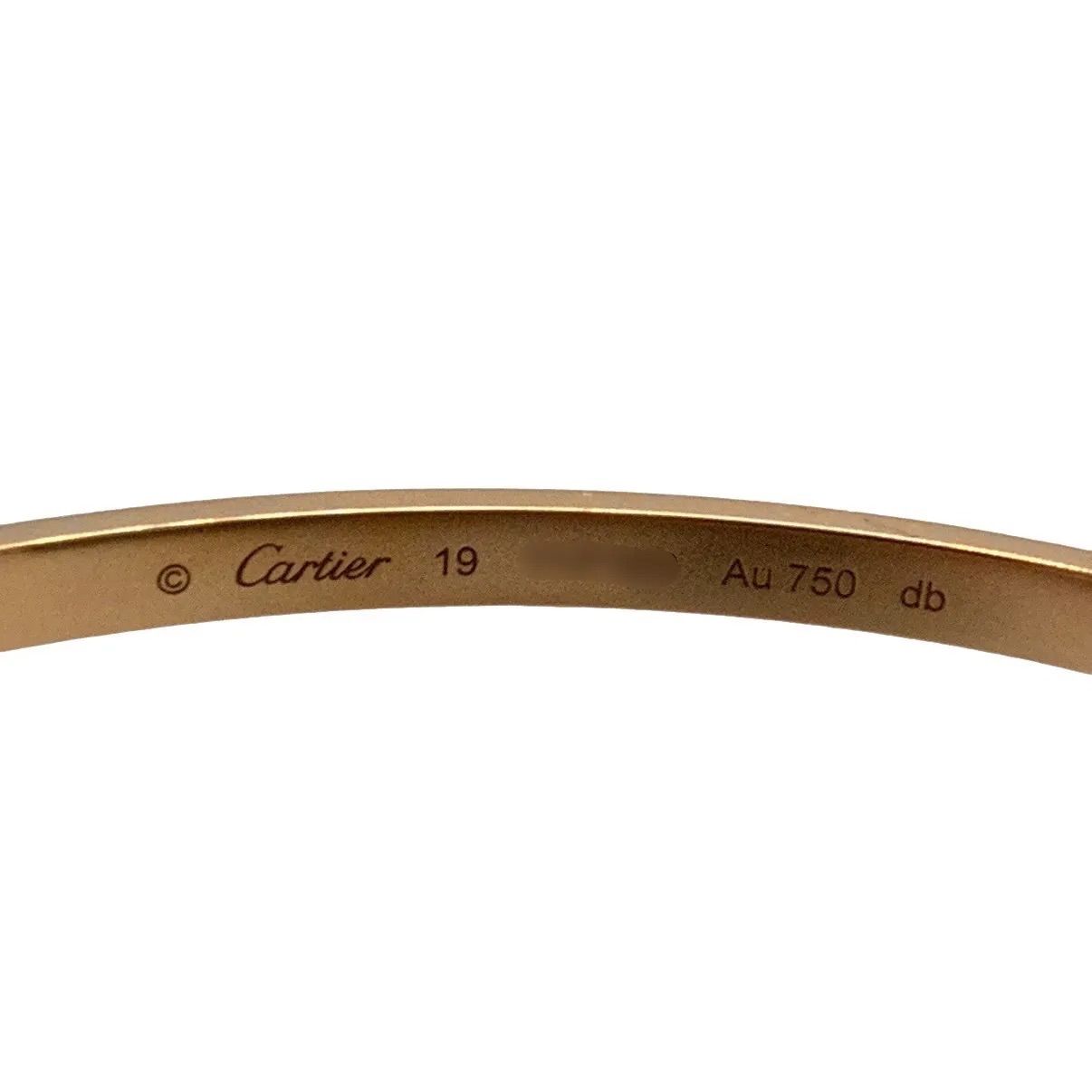 Cartier カルティエ ラブブレス SM #19 K18 PG Au750 - メルカリ