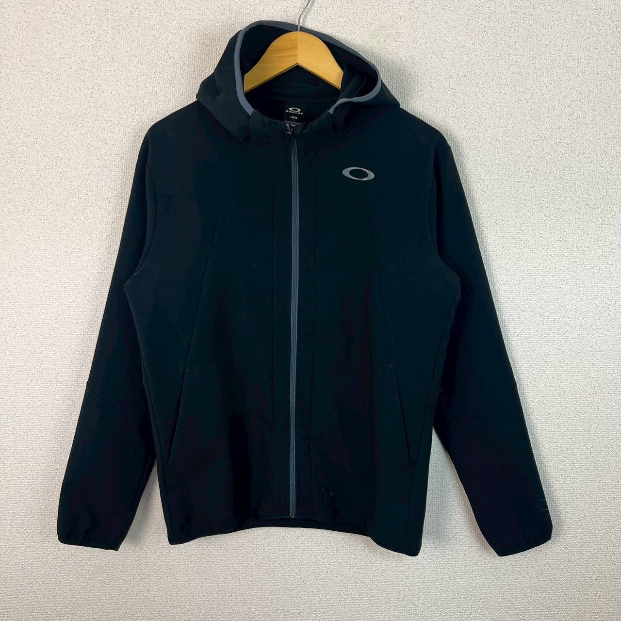 00s OAKLEY オークリー フルジップ パーカー ロゴプリント ブラック