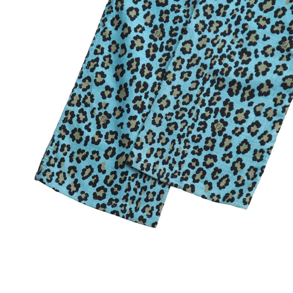 FENDI フェンディ パンツ サイズ27 リネン × コットン レオパード