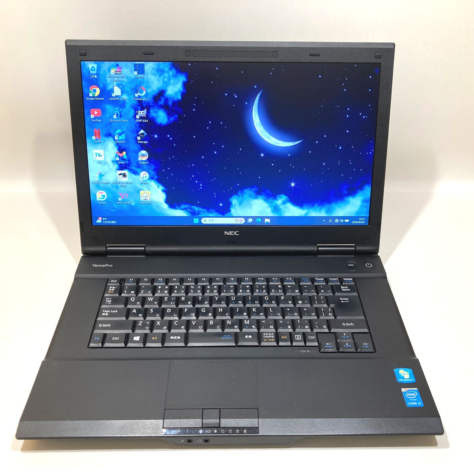 訳あり✨快適i3・大画面・DVD◇黒◇すぐ使えるノートパソコン◇T508-2