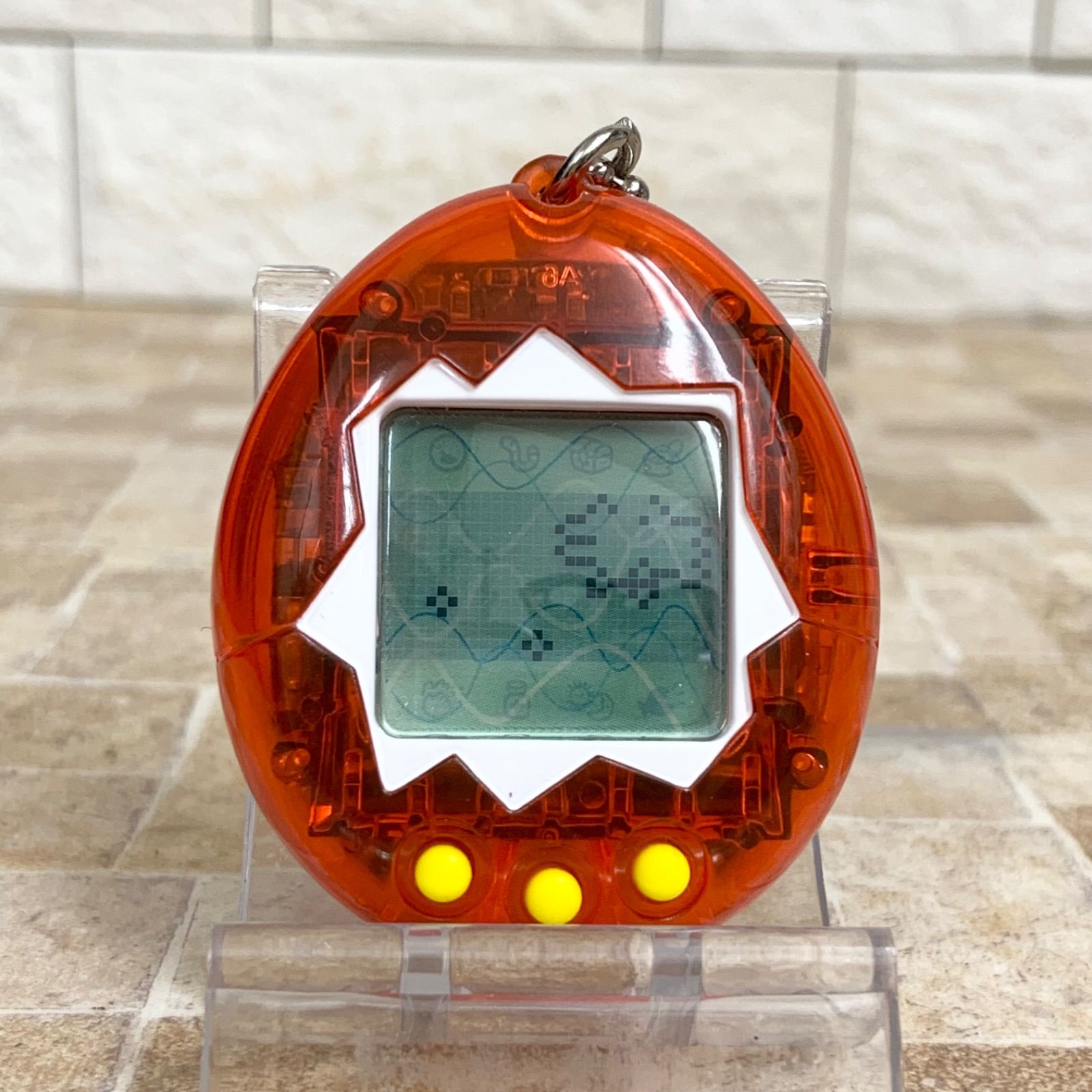 海で発見‼︎たまごっち うみっち クリアオレンジ 透明 こはく 琥珀