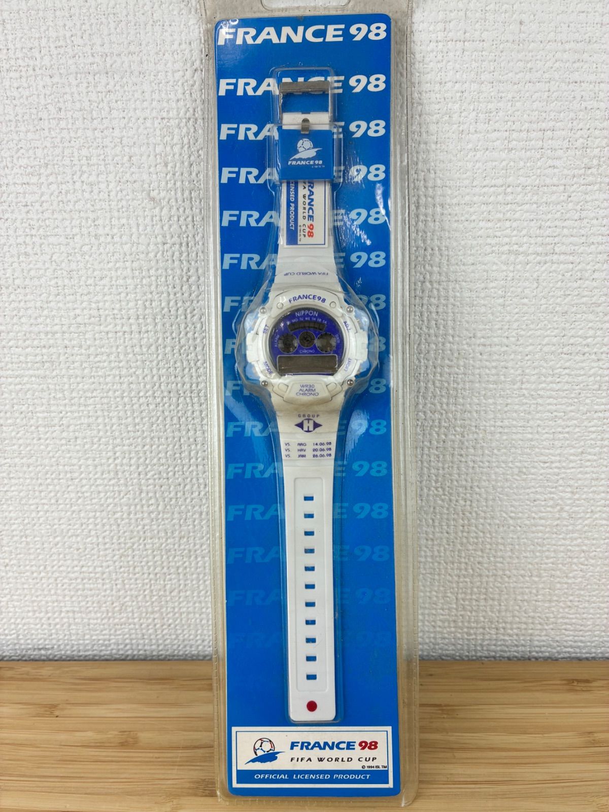 未開封未使用品】FIFAワールドカップフランス98大会記念ウォッチ白