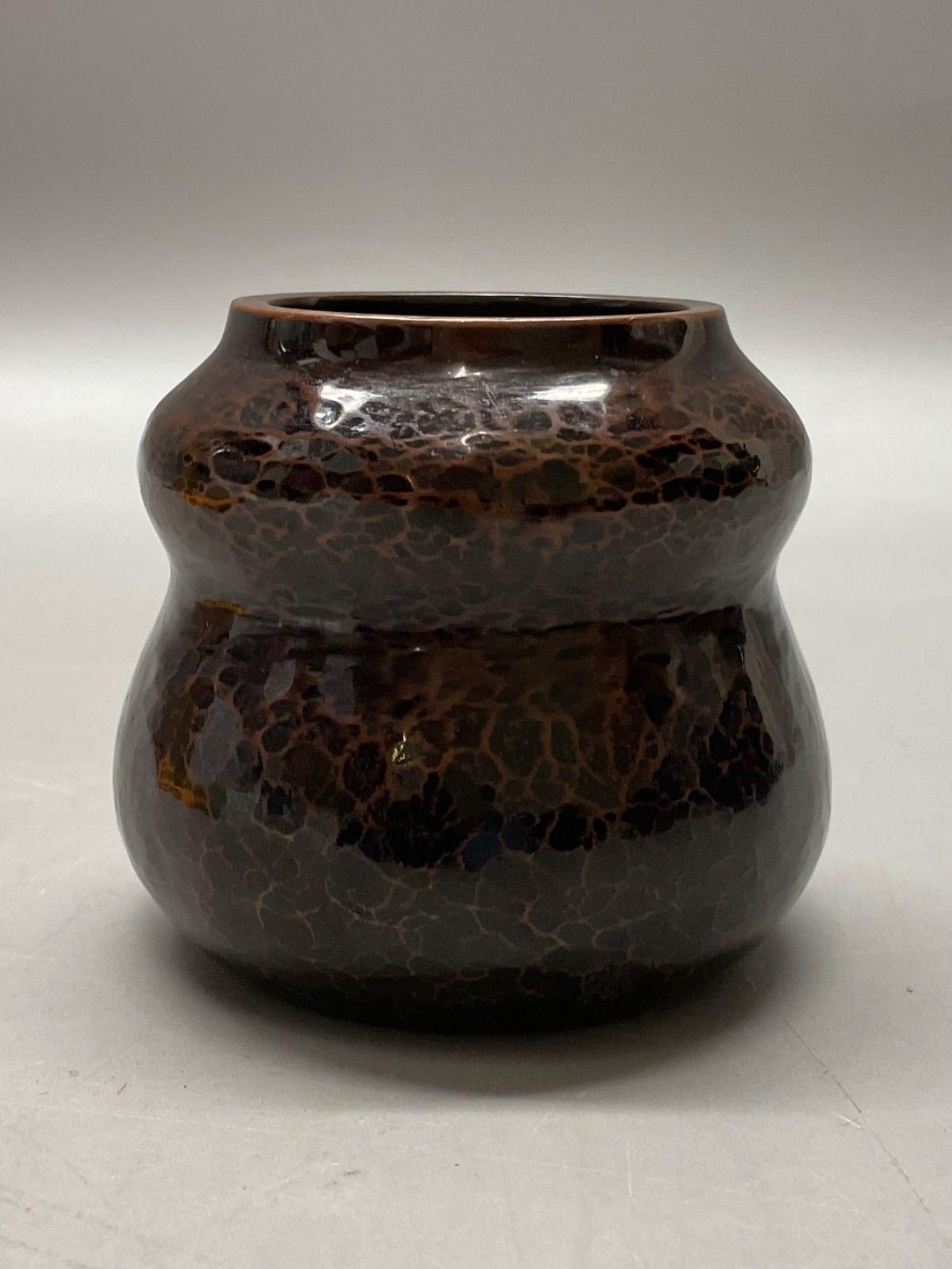 M39 瓢蓋置 ふたおき 高橋重弘作 茶道具 茶器 鍛金 鎚起銅器 工芸 共箱