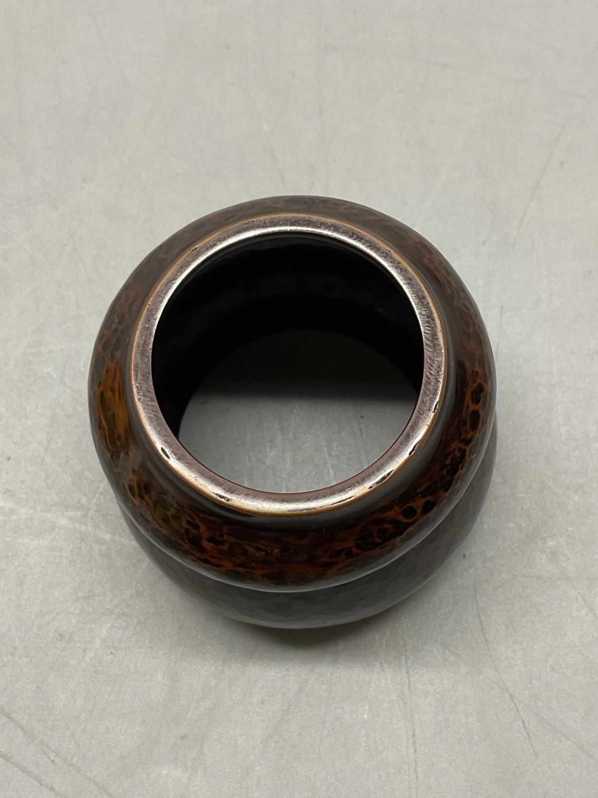 M39 瓢蓋置 ふたおき 高橋重弘作 茶道具 茶器 鍛金 鎚起銅器 工芸 共箱