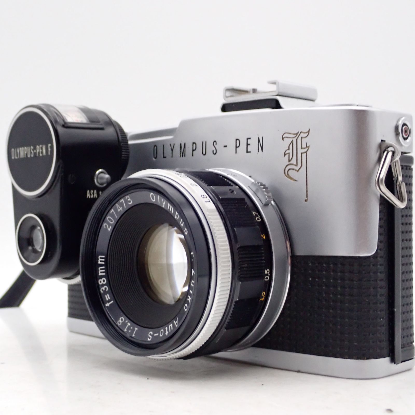 美品 OLYMPUS Pen F 一眼レフフィルムカメラ ハーフフレイム 189420 外