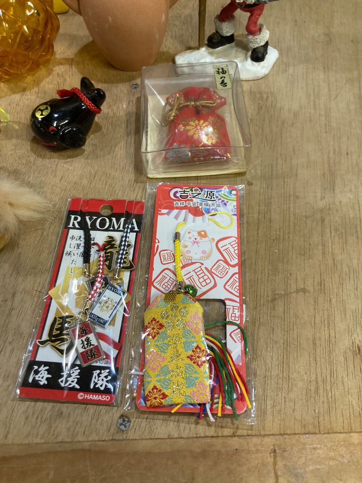 くまのプーさん サンタクロース 招き猫 キーホルダー ミニチュア