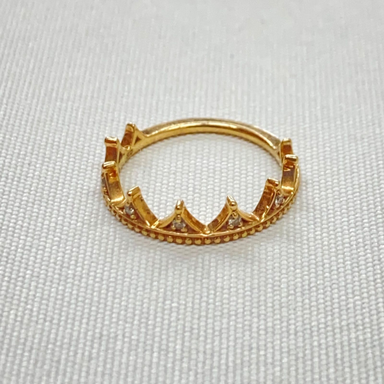 m5281 ノジェス NOJESS D0.02ct K10 リング - メルカリ