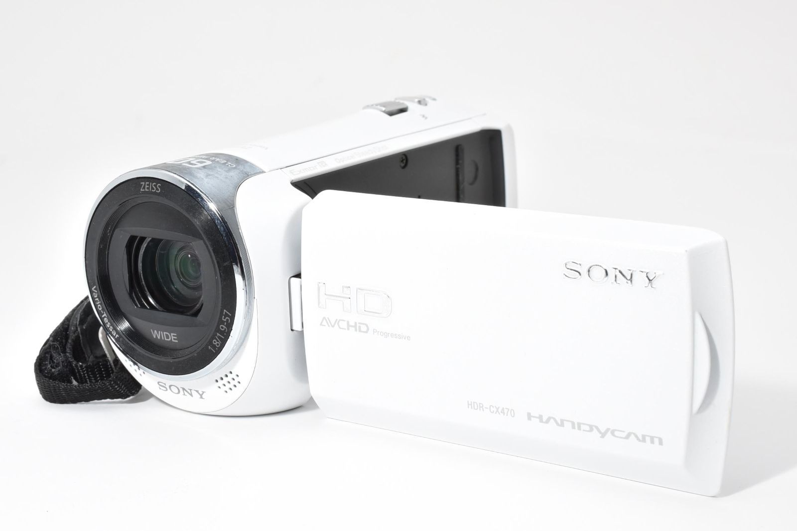 美品・完動品】SONY HDR-CX470 ホワイト ハンディカム 超軽量215g 光学