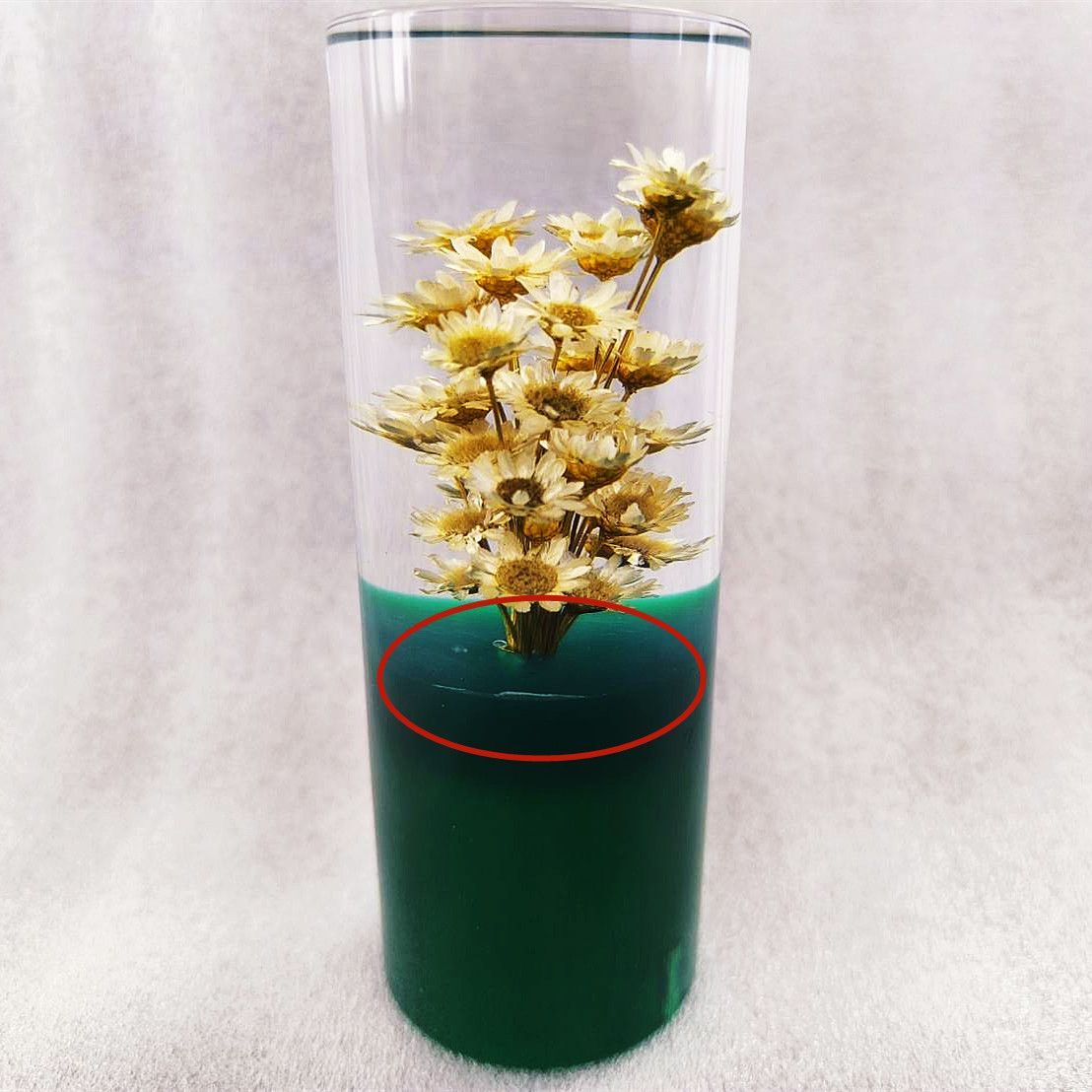 特価【訳あり新品】レトロ水中花ライト【グリーン】選べるステー