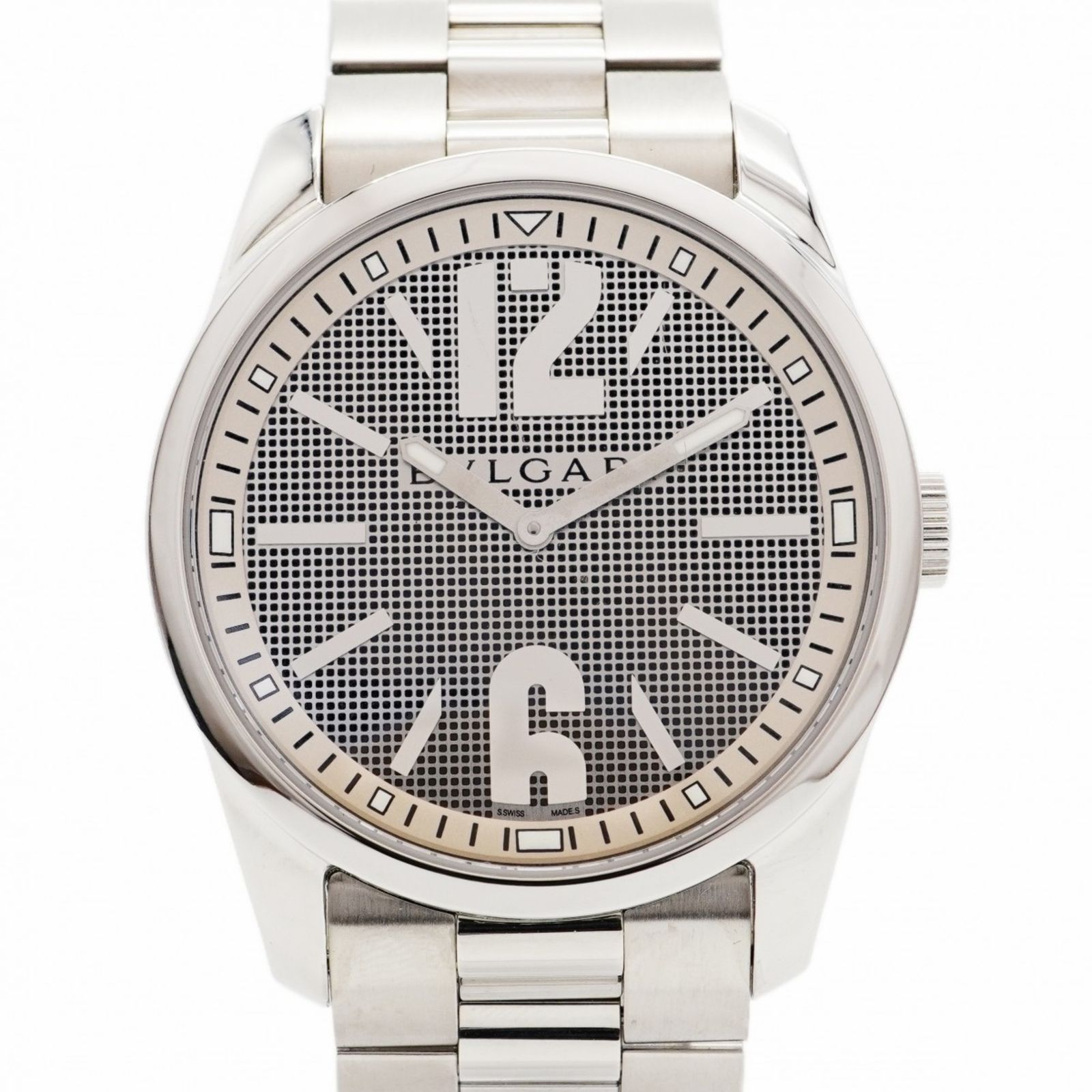 ブルガリ ソロテンポ ST42S 黒文字盤腕時計 メンズ - メルカリ