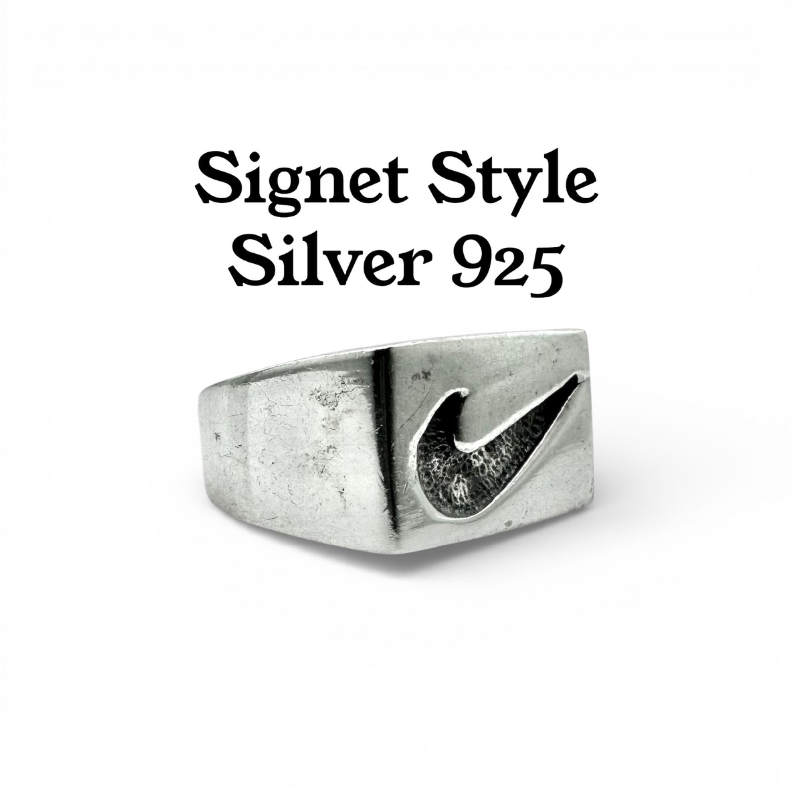 抜群の存在感】ストリート Silver 925 刻印 Design Ring シルバー