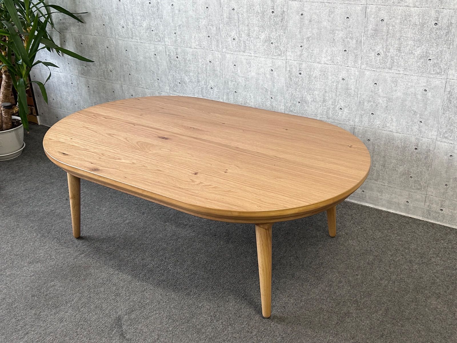 コタツテーブル 楕円形 ヒーター無し 120×75 - メルカリ