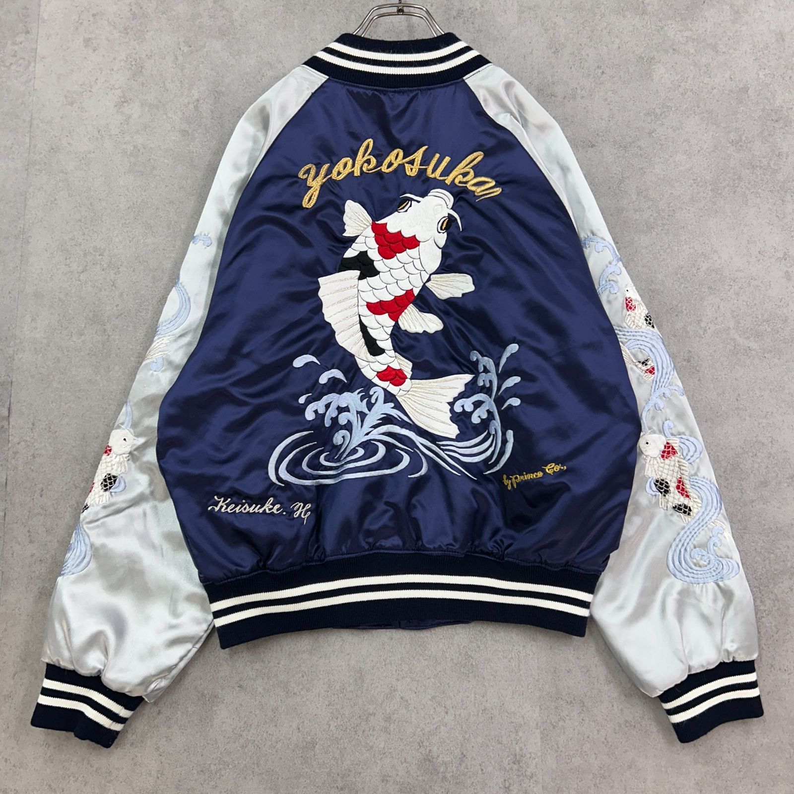 プリンス商会 横須賀 ドブ板 鯉 刺繍 職人 トップス 長袖 スカジャン