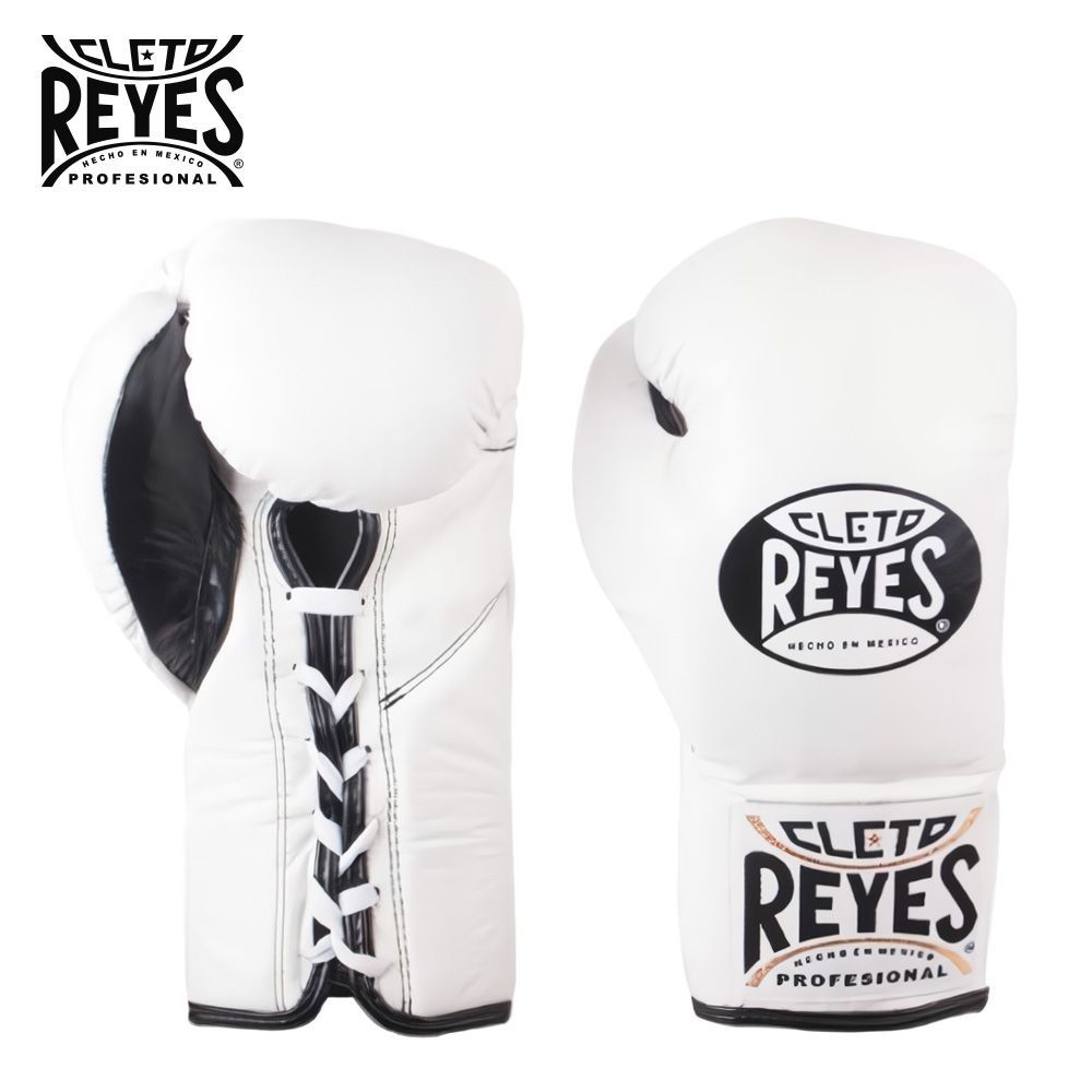 REYES ボクシンググローブ 【ホワイト 8オンス】 本革 紐式 競技用