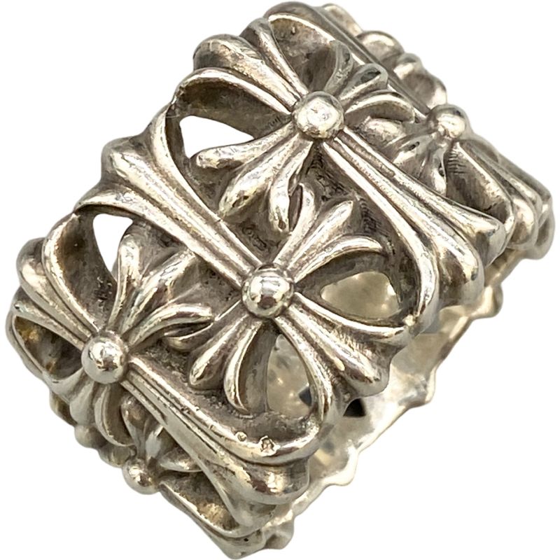 クロムハーツ CEMETERY/セメタリークロス シルバーリング メンズ 21.5