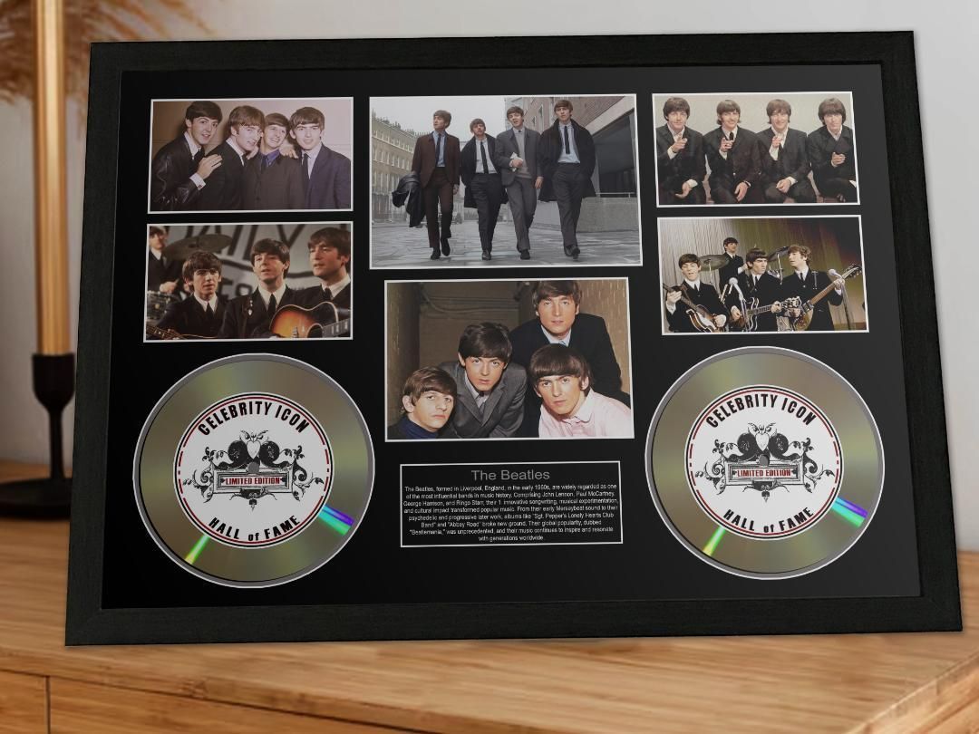 ビートルズ 】セレブリティー アイコンフレーム ロック 証明書付 -1