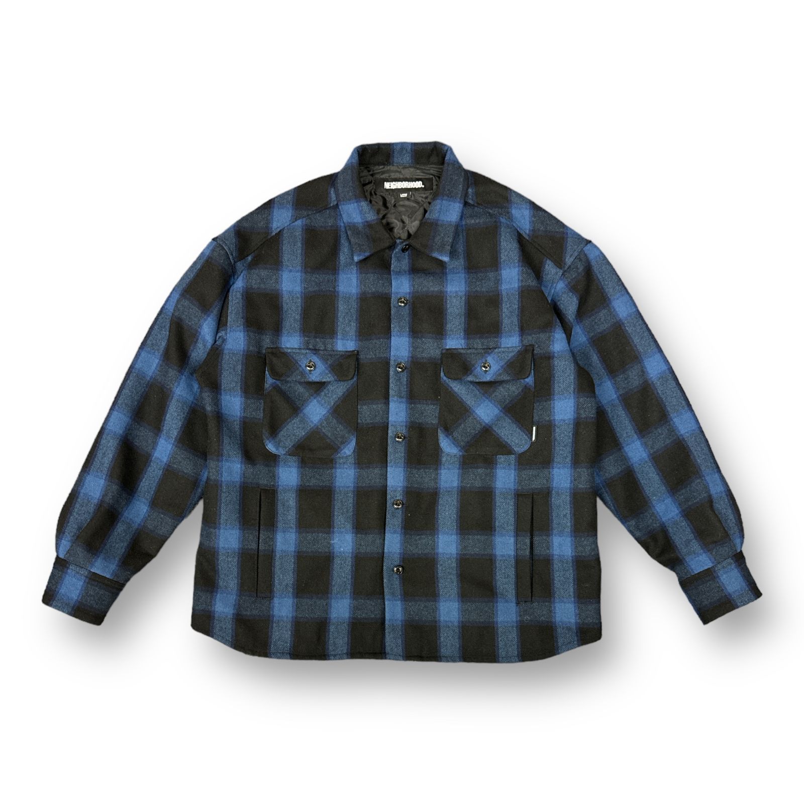 定価37400円 美品 NEIGHBORHOOD 22AW BUFFALO CHECK SH LS . WN