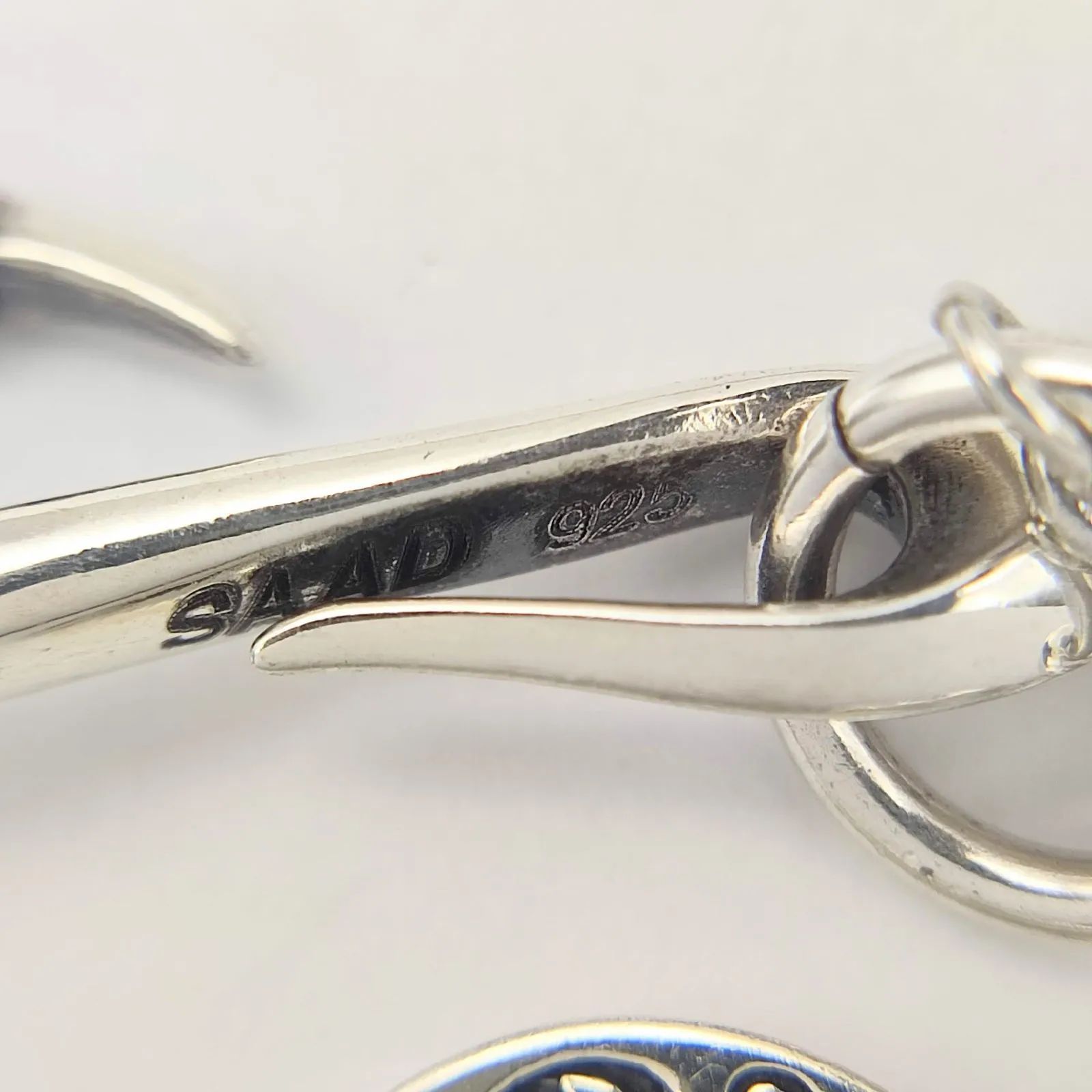 美品】SAAD サード フェザーネックレス ホイール＆フック SILVER