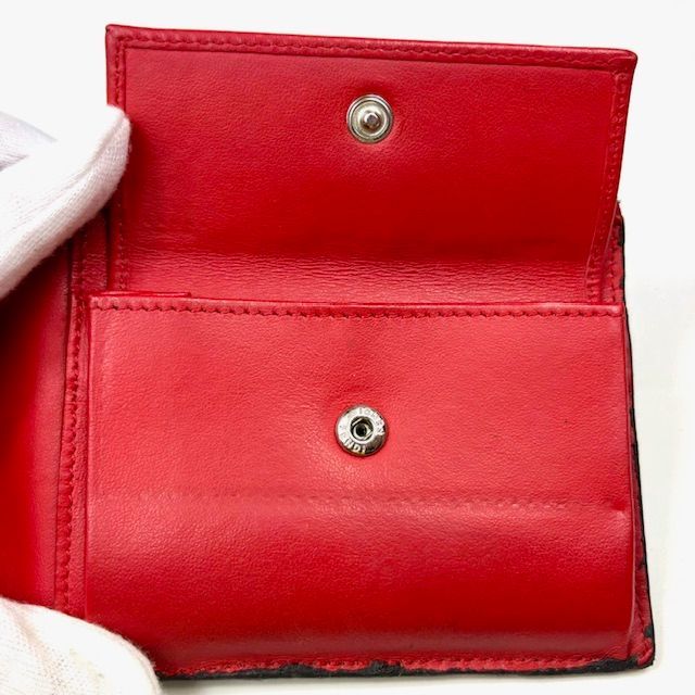 FENDI フェンディ 二つ折り財布 モンスター バグズアイ コンパクト