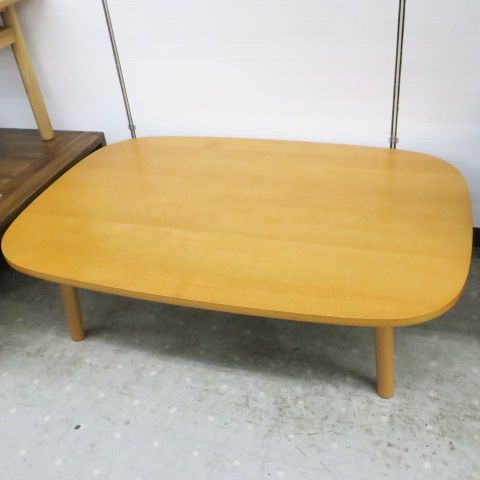 無印良品 長方形こたつ タモ材丸脚 フラットヒーター MJ-KTF1200