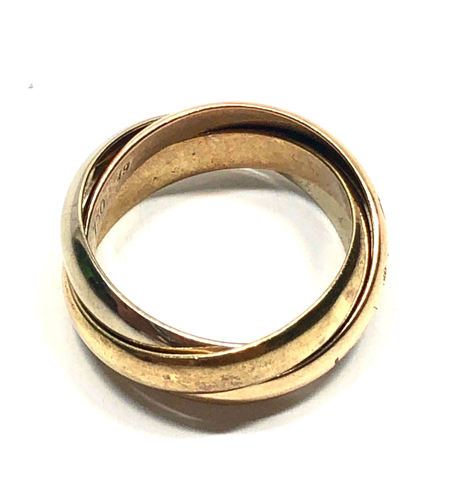 Cartier カルティエ 3連トリニティリング 750YG/WG/PG 49 - メルカリ