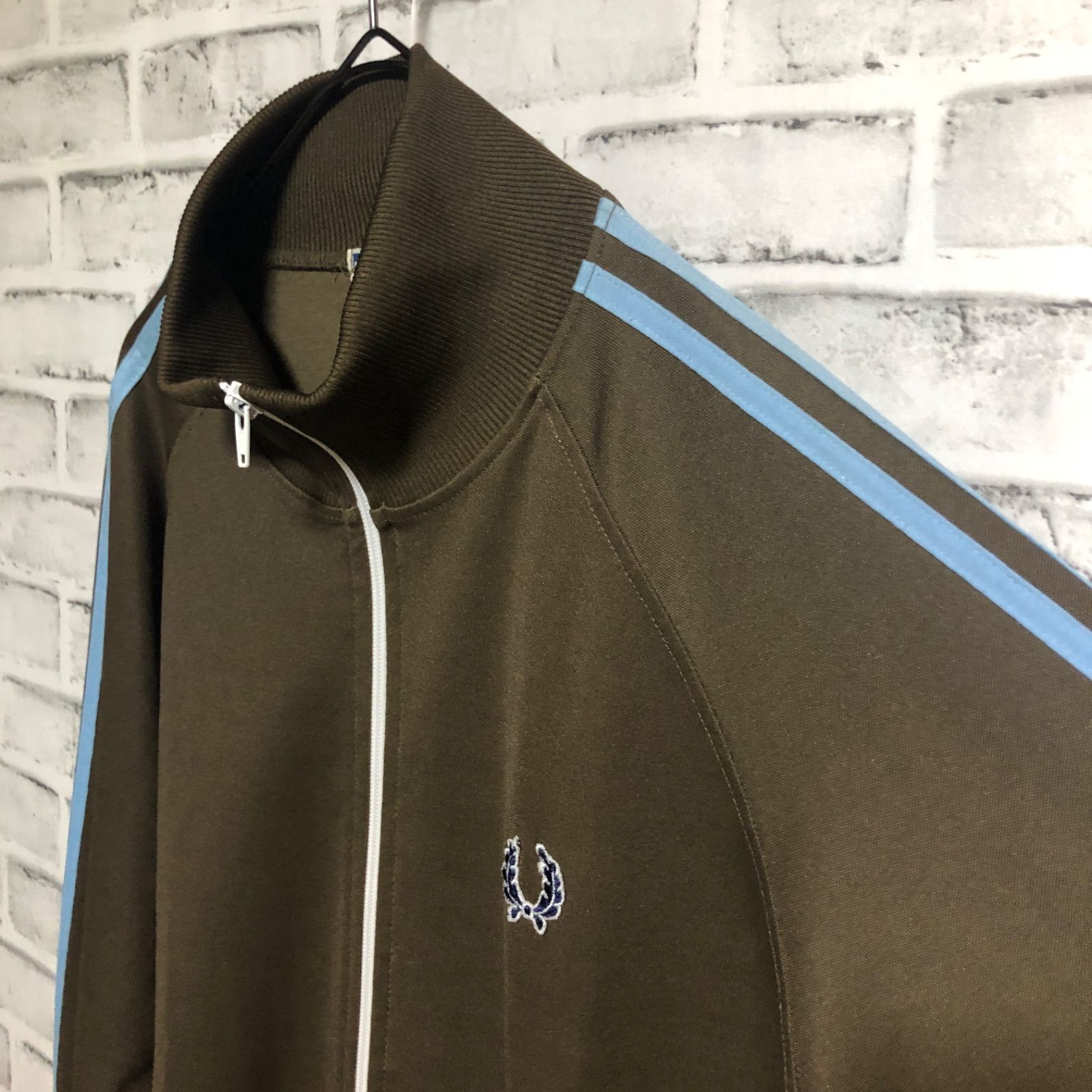 希少ブラウンXL⭐️90s Fred Perry トラックジャケット/ジャージ 刺繍