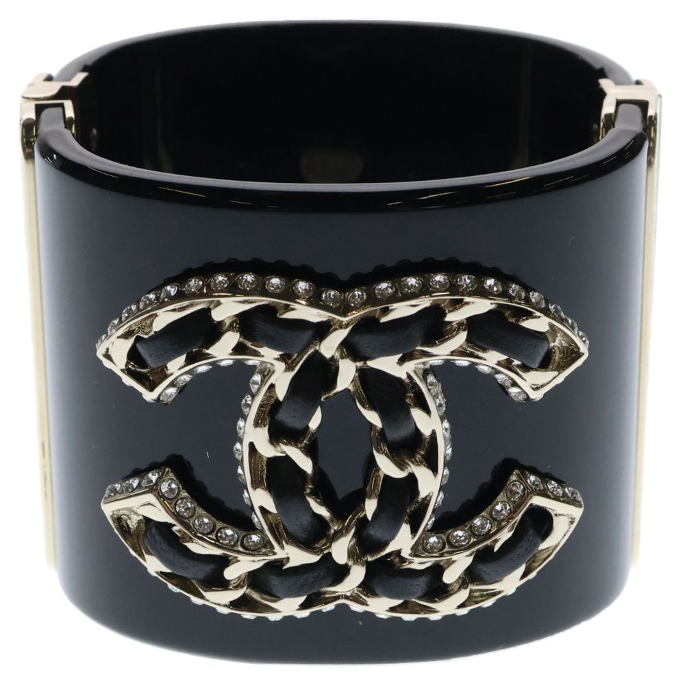 CHANEL (シャネル) 23SS ココマーク ラインストーン レジン バングル