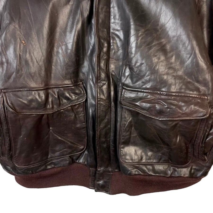 80s90sゴールデンベアーGolden Bear中綿入りレザージャケット