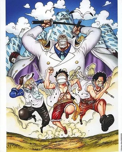 中古】雑貨 ルフィとエースとサボが海軍 ONE PIECE magazine“夢の一枚