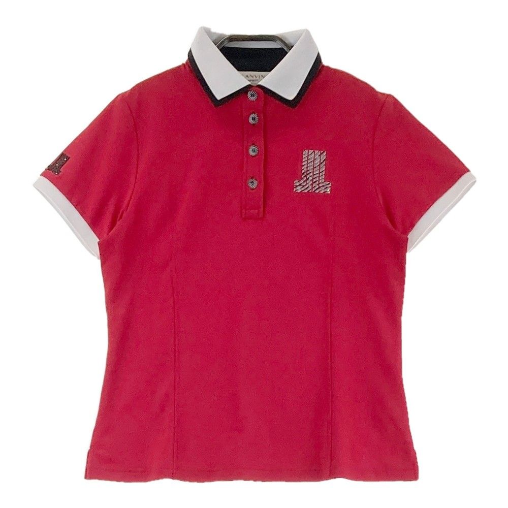 サイズ：38 LANVIN SPORT ランバン スポール 半袖ポロシャツ レッド系