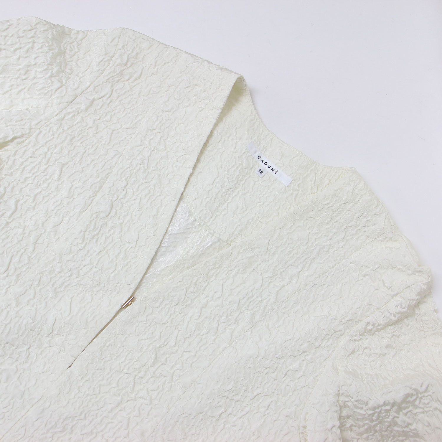 美品】CADUNE カデュネ ブラウス オフホワイト 白 サイズ:38(M