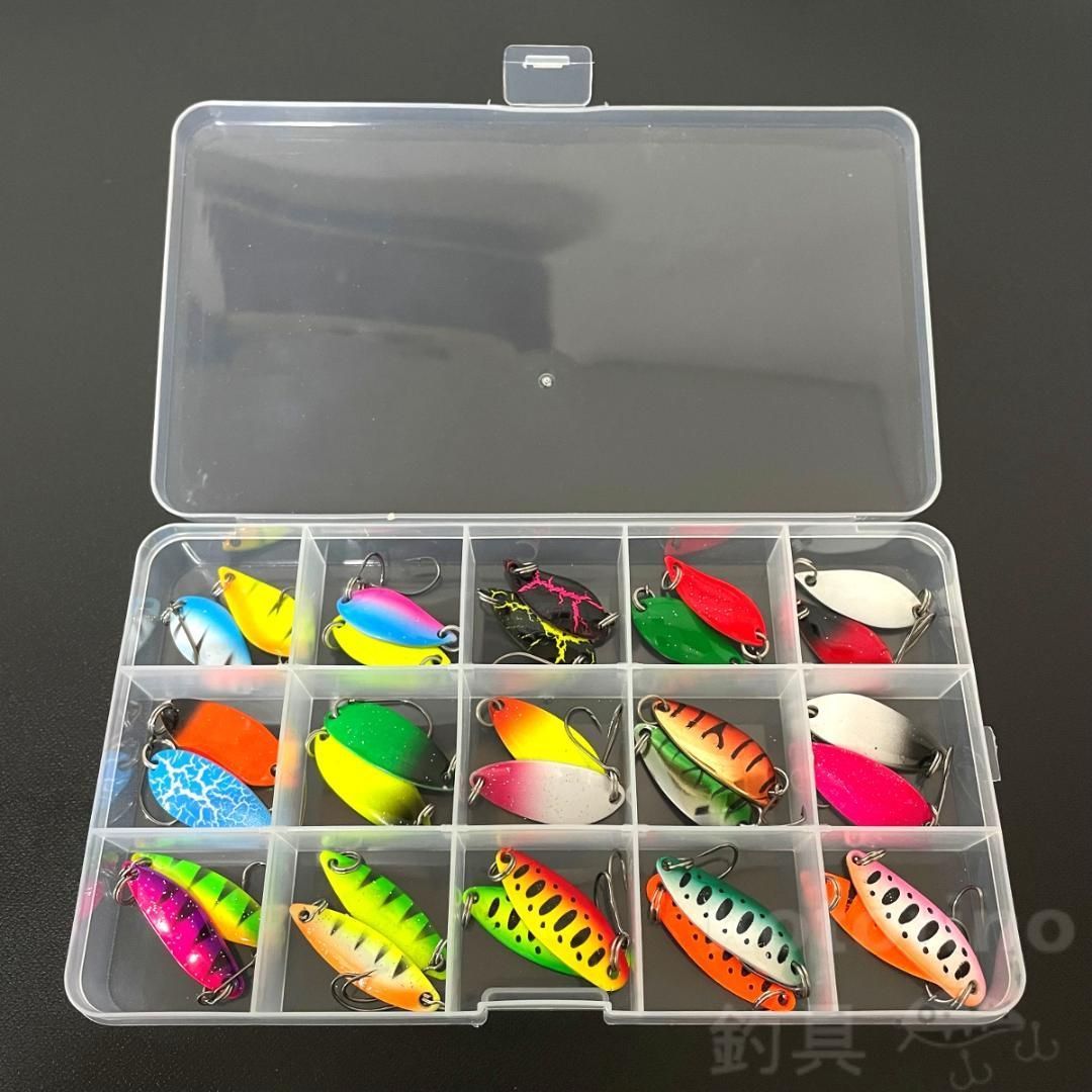 スプーン ルアー 渓流 セット 2g 3g 3cm トラウト ヤマメ ニジマス