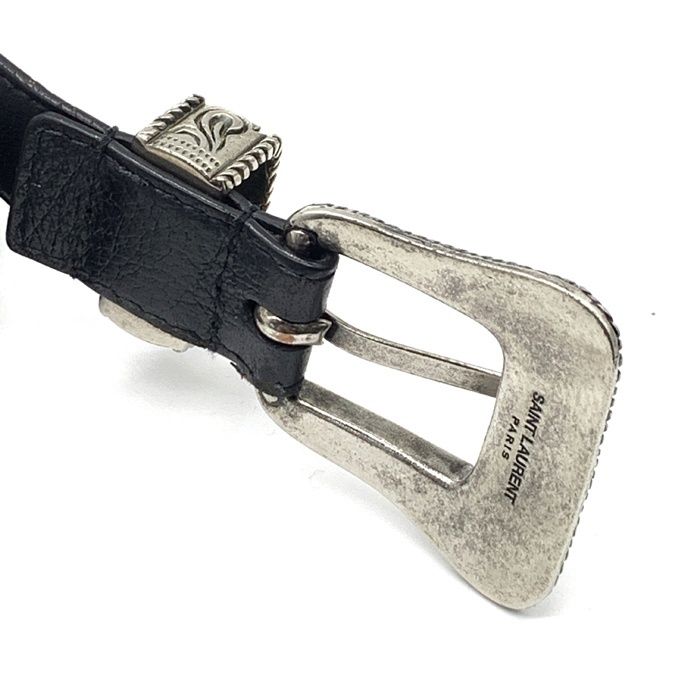SAINT LAURENT PARIS サンローランパリ ウエスタンバックル ナロー