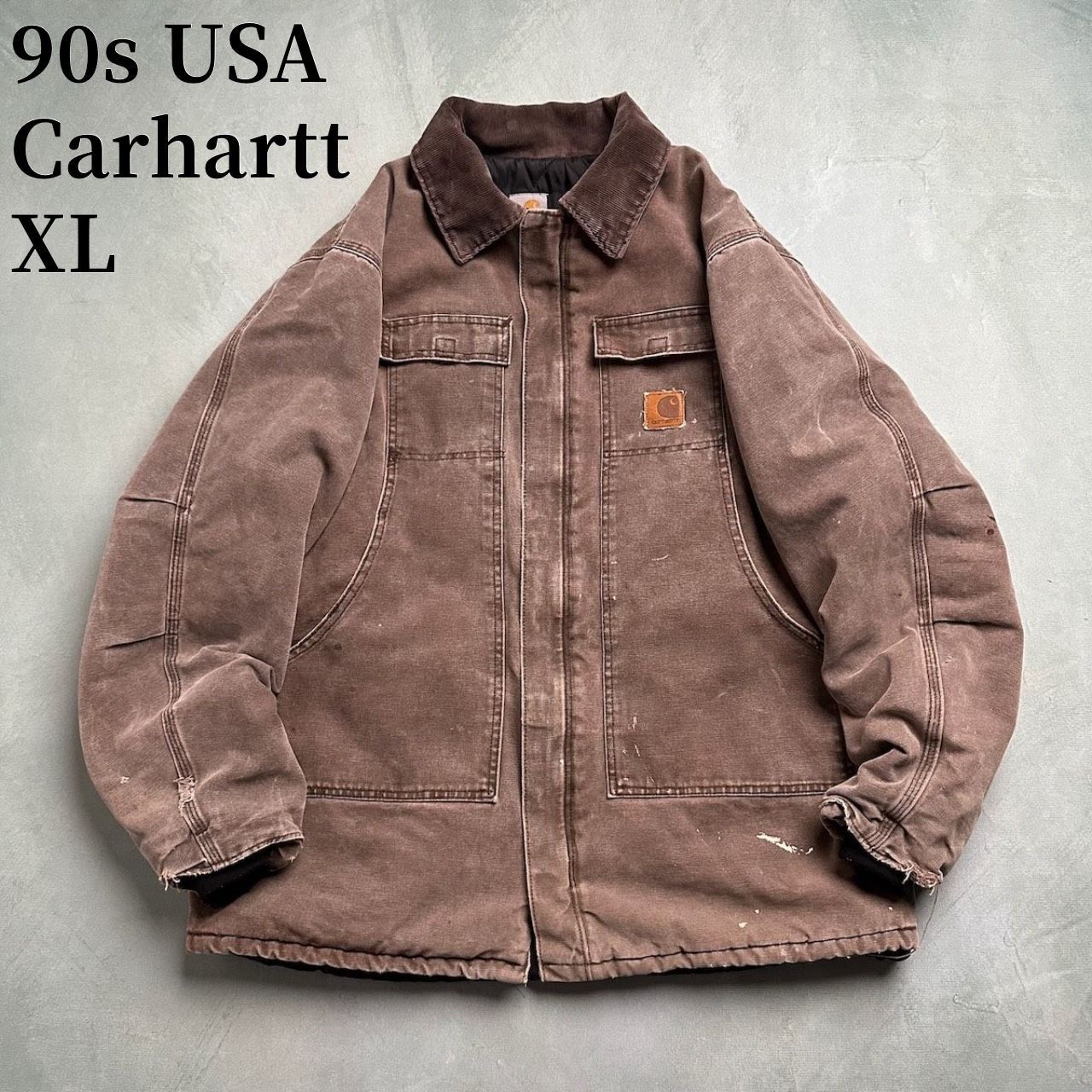 90s USA Carhartt カーハート トラディショナルコート ダック地 ワーク