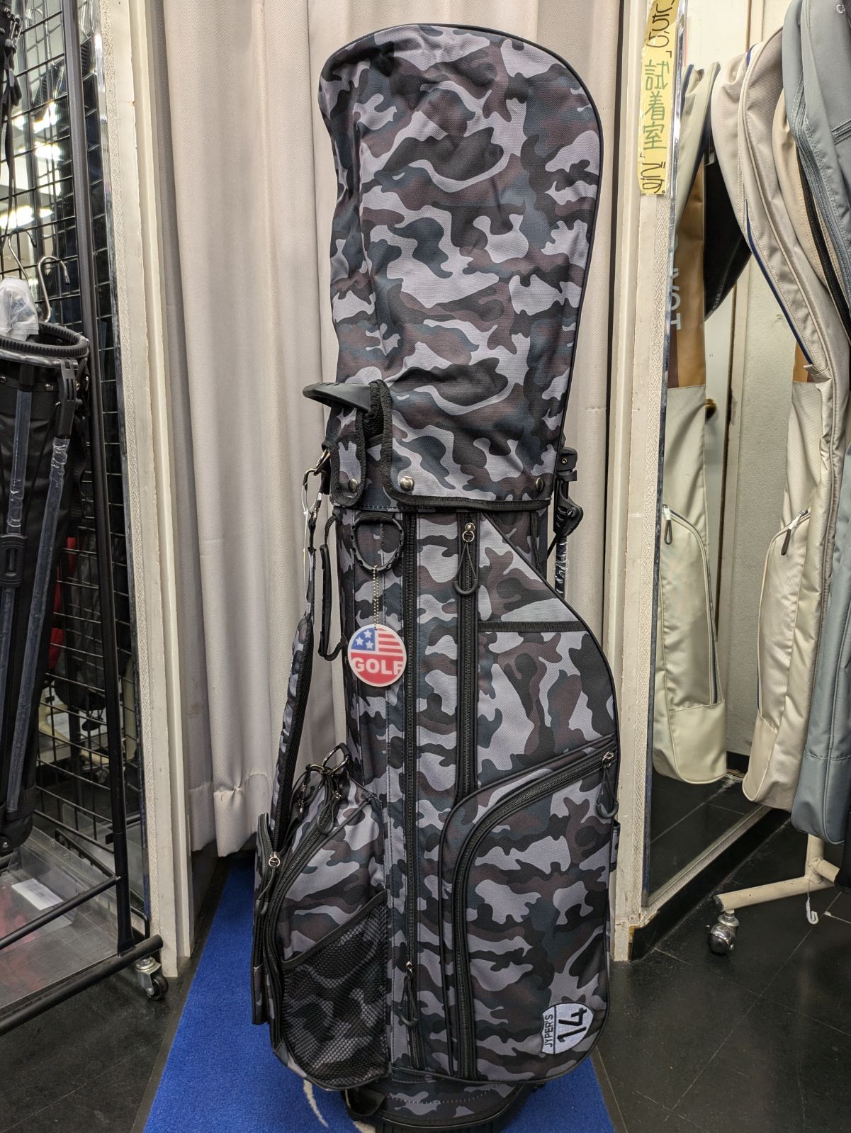 新品未使用品】OOWLS 14分割 ダークカモ スタンドキャディバッグ 9.5型