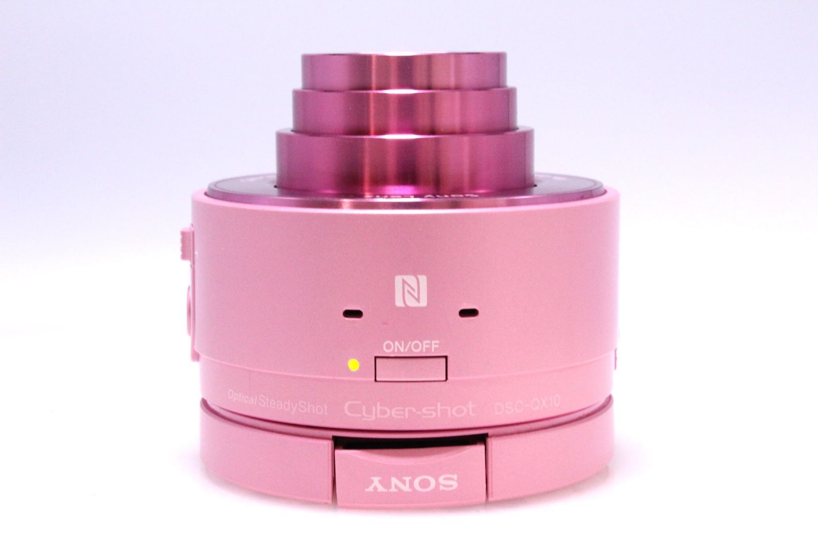 美品】SONY DSC-QX10-P デジタルカメラ Cyber-shot レンズスタイル