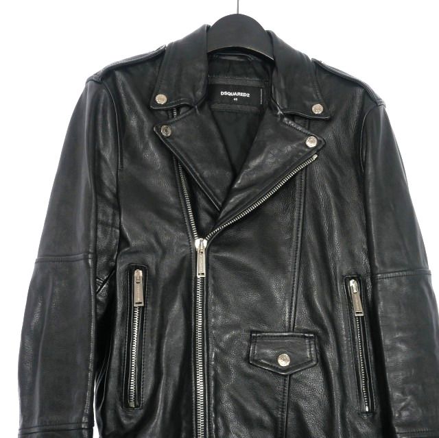 ディースクエアード DSQUARED2 15AW ダブル レザーライダース