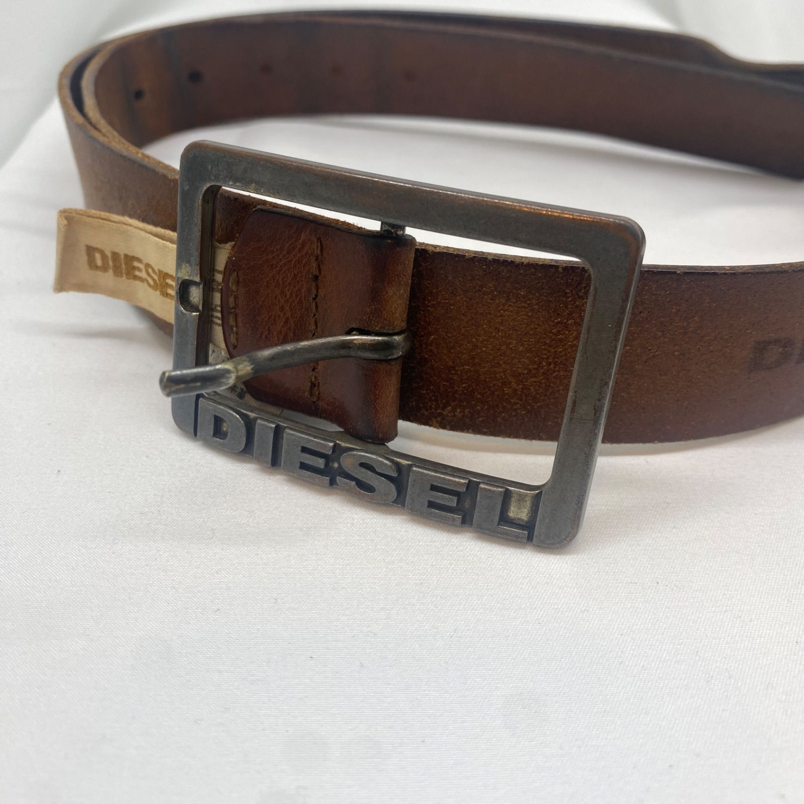 DIESEL ディーゼル ベルト メンズ イタリア製 牛革 - メルカリ