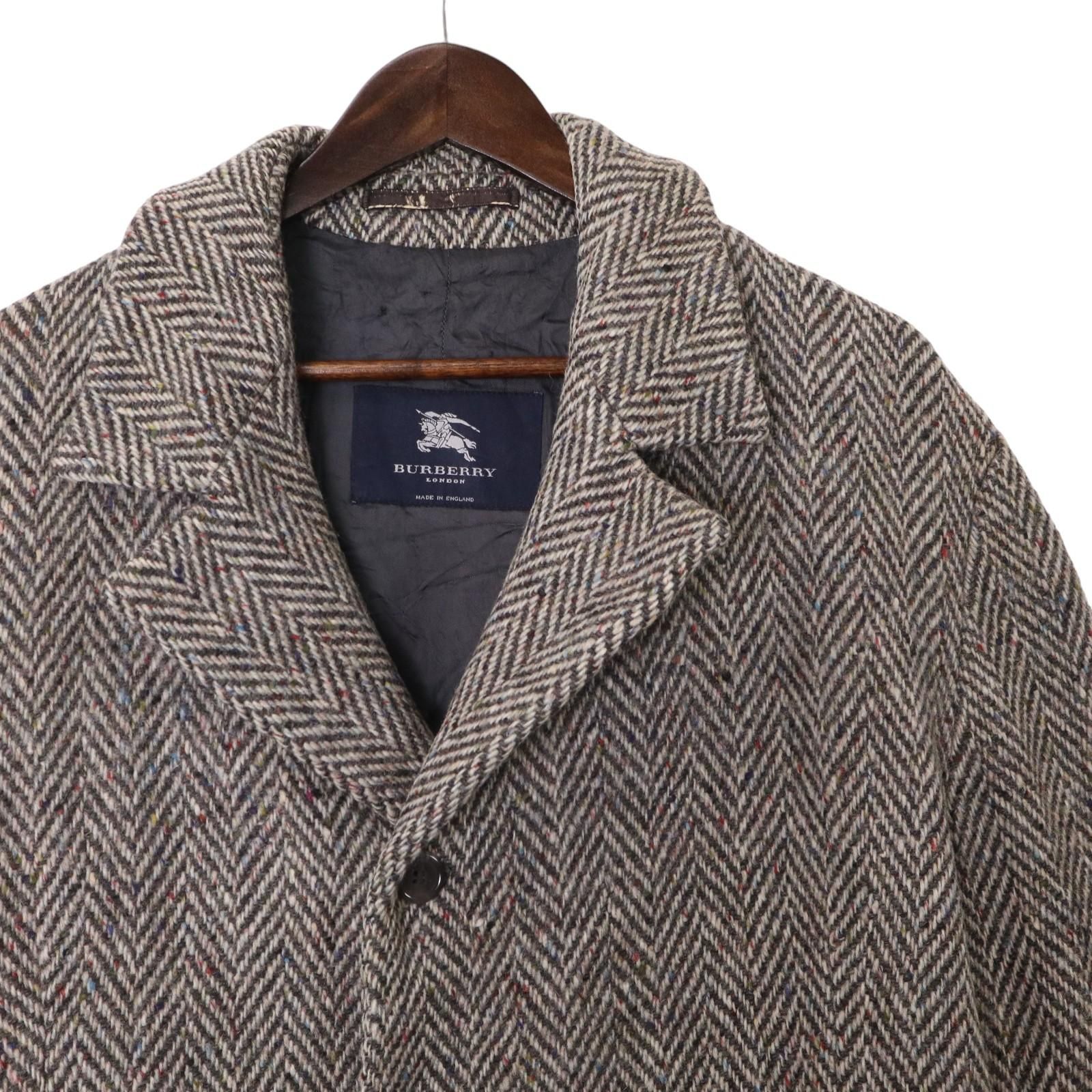 00年代 イングランド製 BURBERRY バーバリー ツイード チェスター