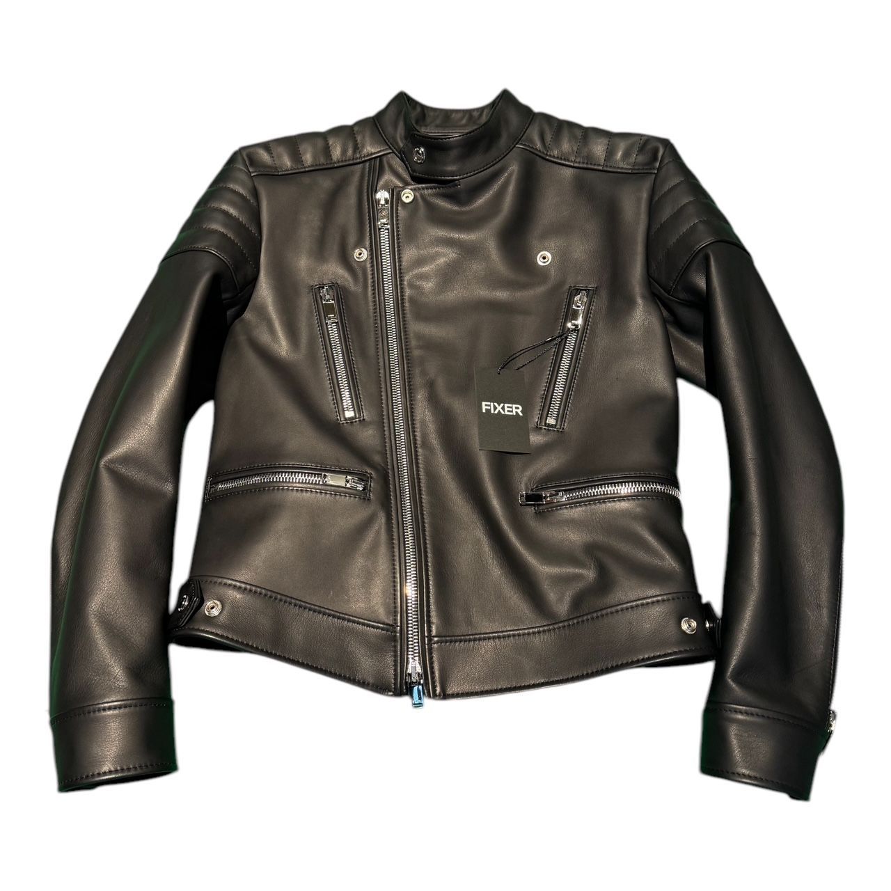 未使用品 FIXER F7 2025SS セミダブルライダース カウレザー ブラック